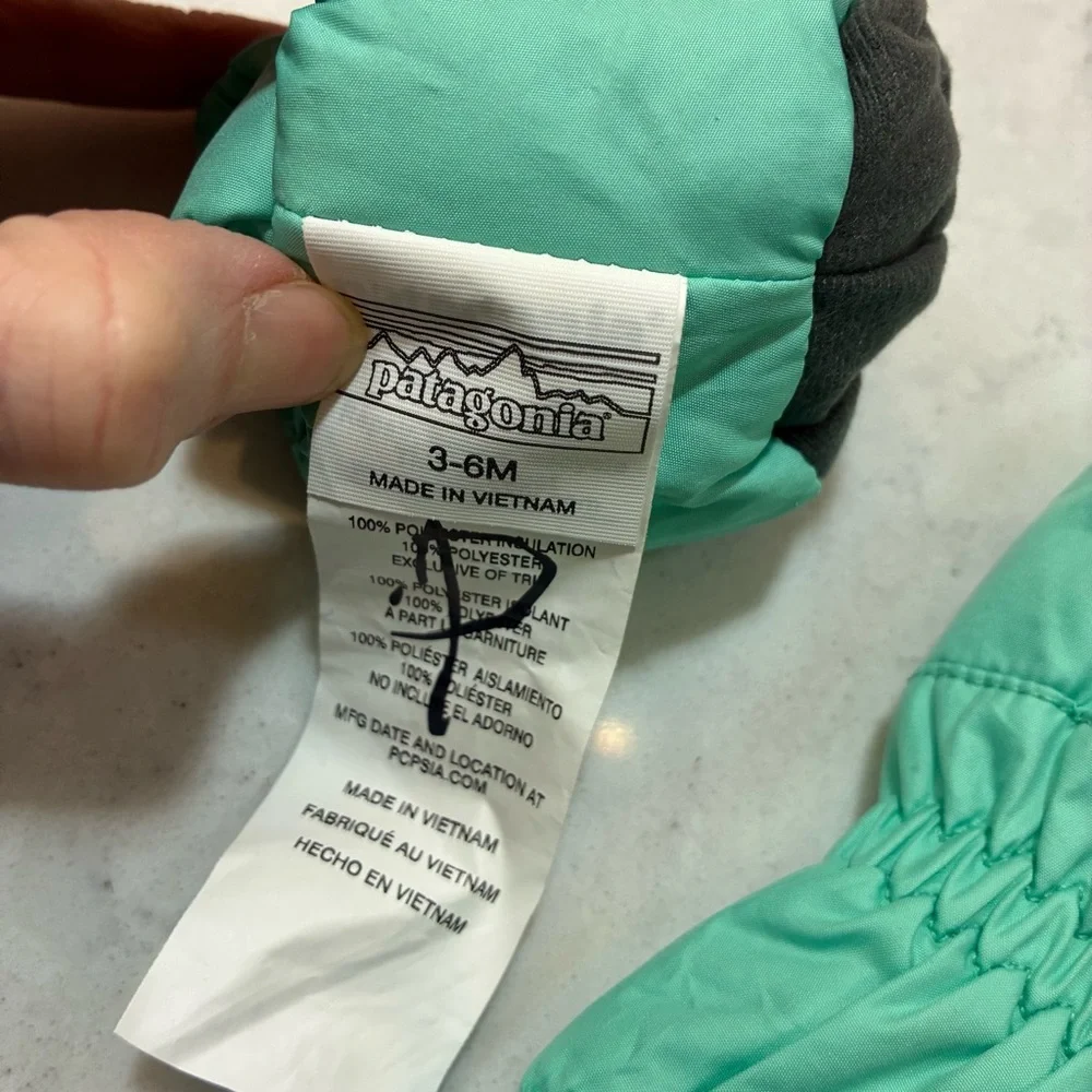 Patagonia Baby Puff Mittens Vjosa Green
